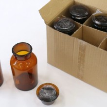 Набор флаконов из стекла (6 шт.) (светлое стекло темное стекло) 