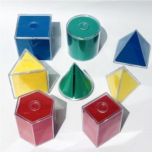 Набор прозрачных геометрических тел с разверткой (8 фигур)