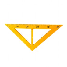 Угольник классный пластмассовый (45 и 45 градусов)
